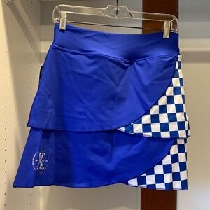 Bend Active RTB Performance Running Skort Royal Blue and Jockey Silk M $65